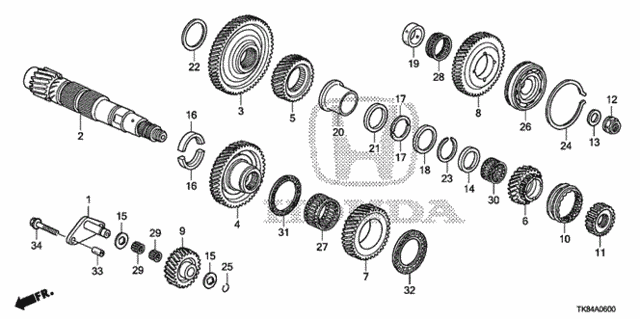 AT Countershaft (5AT) for 2011 Honda Odyssey #0