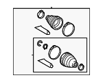 44290E023 - Universals &amp; Rear Axle: Outer Cv Joint Boot for Toyota Image