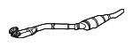 18307505322 - Exhaust: Converter &amp; Pipe for BMW: 540i, 740i, 740iL Image