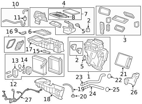 Condenser, Compressor & Lines for 2011 Chevrolet Traverse #8