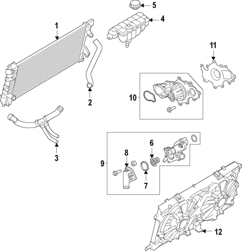 Radiator & Components for 2021 Ford F-150 #3