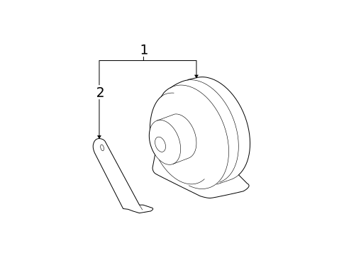 Horn for 2008 Chevrolet Suburban 1500 #0