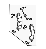 85149489 - Brakes: Brake Pads for Chevrolet: Silverado 2500 HD, Silverado 3500 HD | GMC: Sierra 2500 HD, Sierra 3500 HD Image