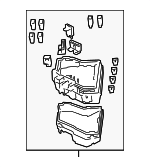 38250STKA01 - Electrical: Relay Box for Acura: RDX Image