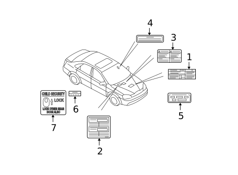 Information Labels for 2004 Suzuki Forenza #0