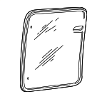 F87Z1329700CA - Body: Glass &amp; Frame for Ford: Ranger Image