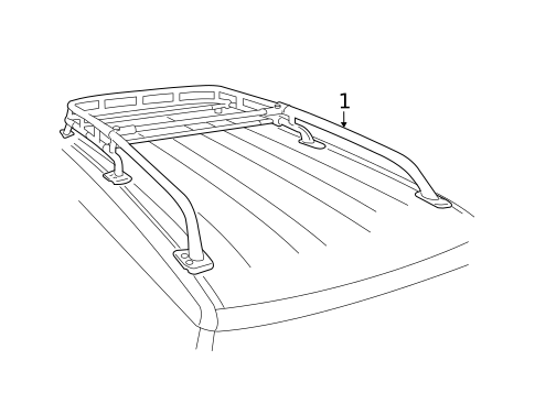 Luggage Carrier for 2011 Toyota FJ Cruiser #0