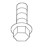 155305933 - Belts &amp; Cooling: Radiator Support Splash Shield Clip for Nissan Image