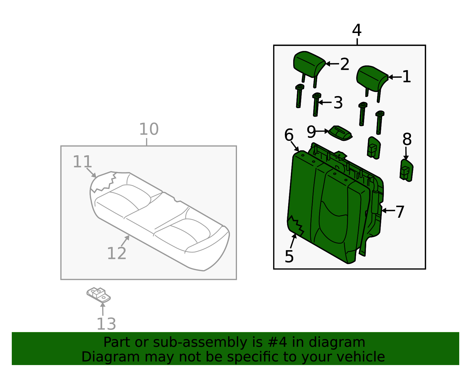 89300-2K121AML - Seat Back Assembly 2011 Kia Soul | Kia.Parts Store