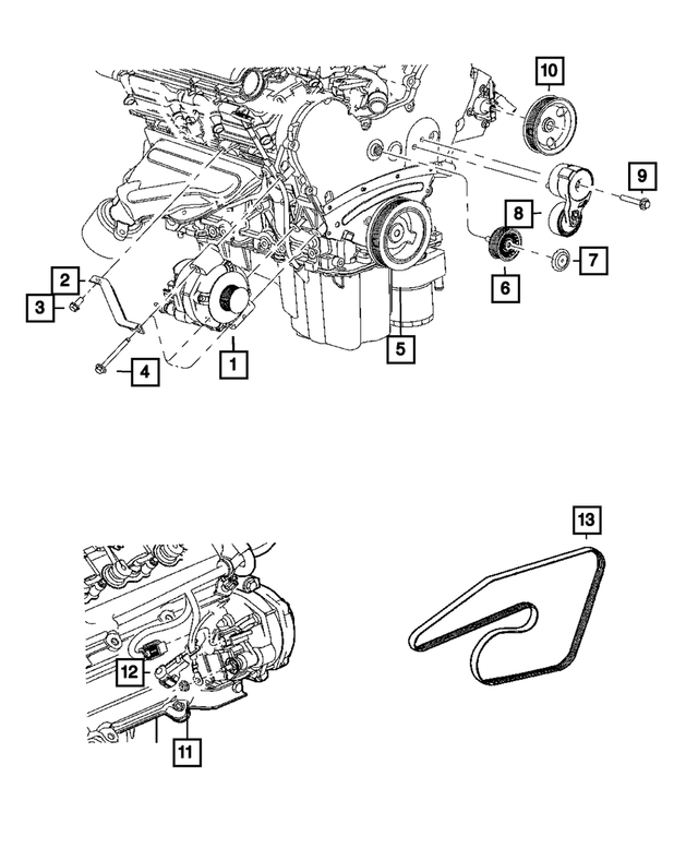 6507394AA - Electrical: Alternator Screw for Mopar Image