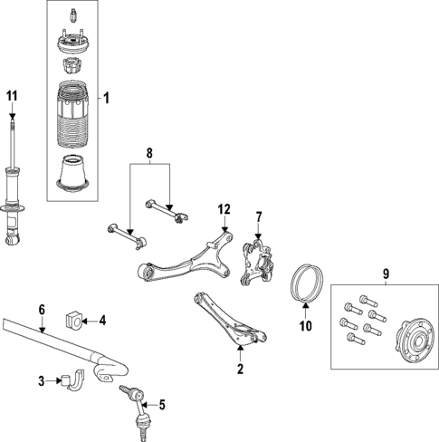 Rear Suspension for 2025 Cadillac Escalade #1