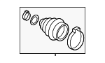8R0598203 - Suspension: Outer Boot for Audi Image