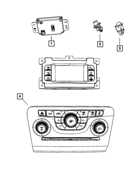 Air Conditioner and Heater Controls for 2015 Chrysler 300 #0