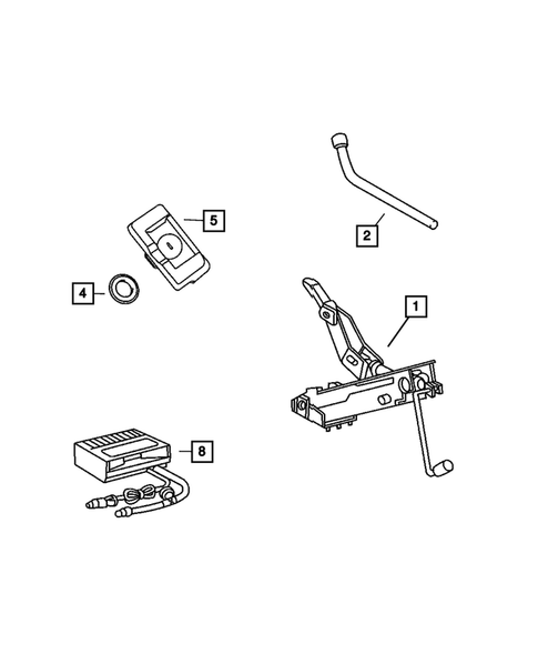 Spare Tire Stowage for 2005 Chrysler Crossfire #0