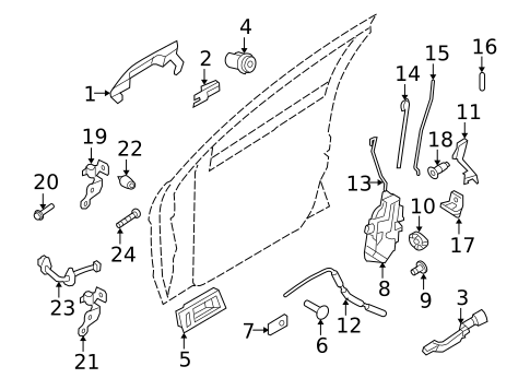 Lock & Hardware for 2010 Ford Focus #2