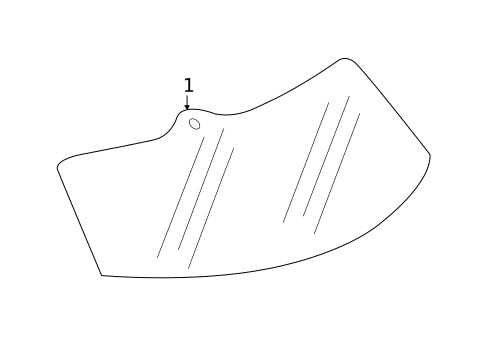 Glass - Lift Gate for 2022 Cadillac XT5 #0