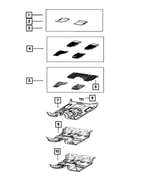 6NZ261TVAA - : Mat Kit-Floor - Rear for Ram: 1500, 1500 Classic Image