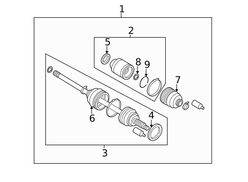 Drive Axles for 2004 Subaru Outback #0