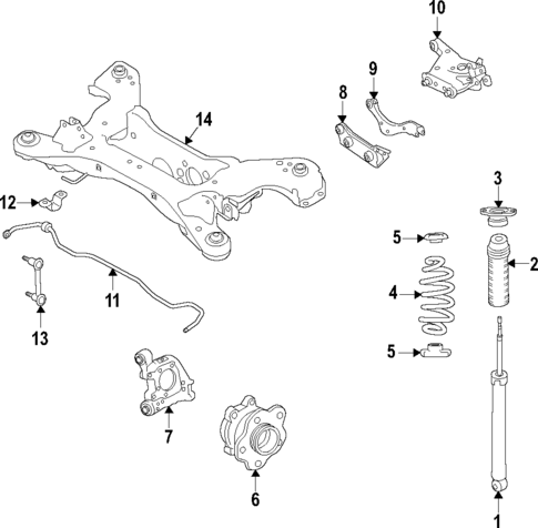 Rear Suspension for 2025 INFINITI QX55 #1