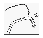 750850C900 - Body: Wheel Opening Molding for Toyota Image