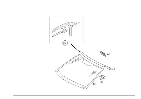 Windshield for 2003 Mercedes-Benz S55 AMG #0