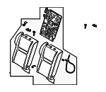 886006RE2A - Body: Seat Back Assembly for Nissan Image