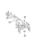 68004781AA - Electrical: Instrument Panel Frame for Mopar Image