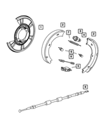 5139480AA - Parking Brake: Brake Shoe To Shoe Spring for Dodge: Sprinter 2500, Sprinter 3500 Image