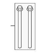 6507268AA - Body: Bracket Mount Bolt for Dodge: Ram 1500, Ram 2500, Ram 3500 Image