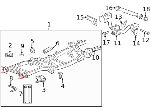 Frame & Components for 2007 Dodge Ram 1500 #0