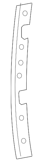 1K5833308J - Body: Front Retainer for Volkswagen: Jetta Image