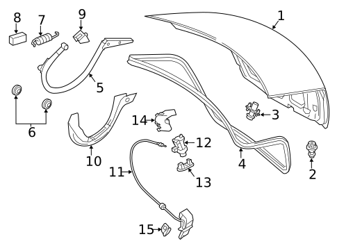 Trunk for 2014 Mercedes-Benz E350 #0