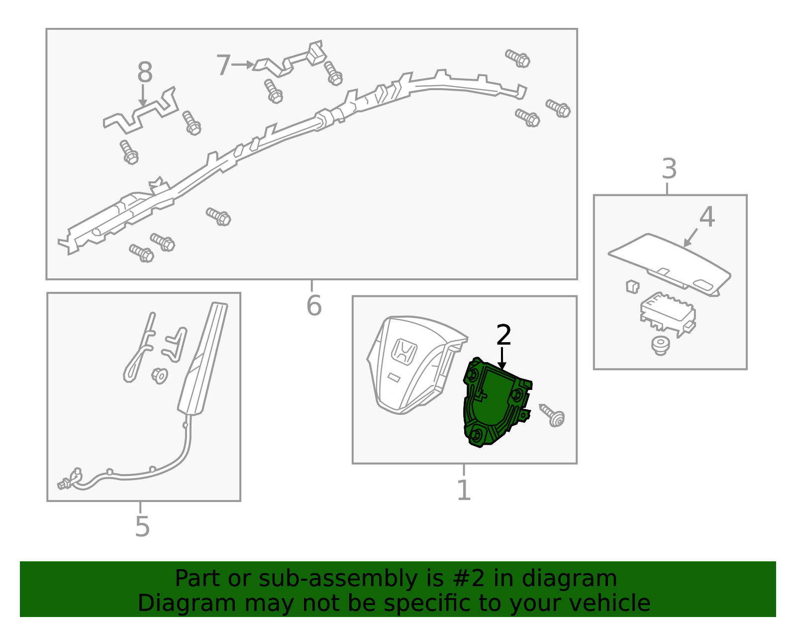 77811-TR2-U80 - Horn Contact | Genuine Honda Parts