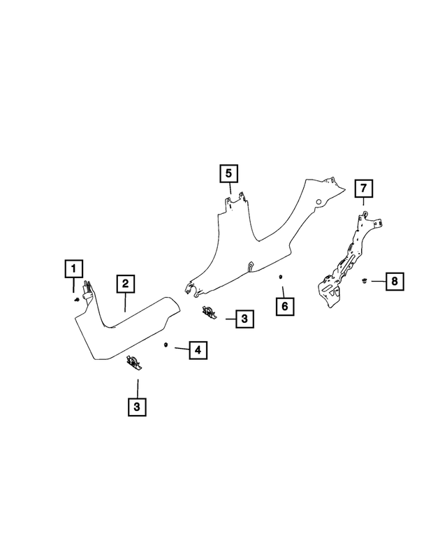 6NV35SA5AA - : Sill Molding, Left for Mopar Image