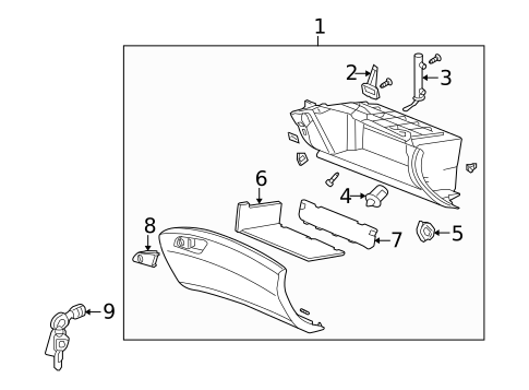 Glove Box for 2010 Acura TSX #0