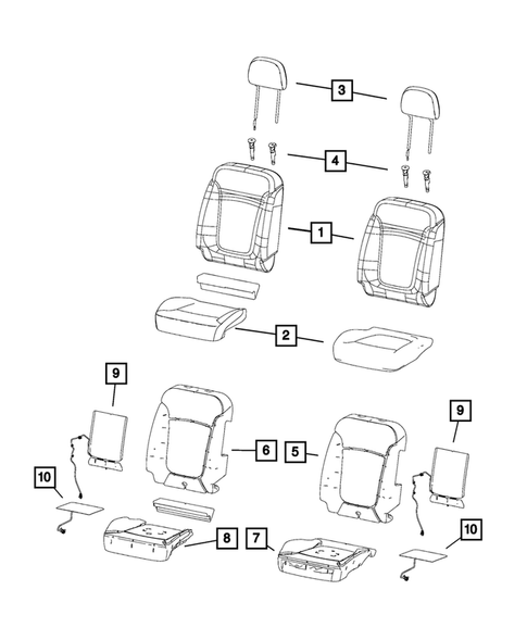 Front Seats - First Row for 2015 Jeep Renegade #1