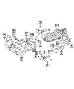 6106317AA - Emission Controls: Hex Flange Head Bolt, Mounting for Dodge: Dart, Hornet | Fiat: 124 Spider, 500, 500L, 500X | Jeep: Compass, Renegade | Ram: ProMaster 1500, ProMaster 2500, ProMaster 3500, ProMaster EV Image