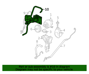 (Replaces 15812565) Power Steering Gear Outlet Hose 19540415 GM ...