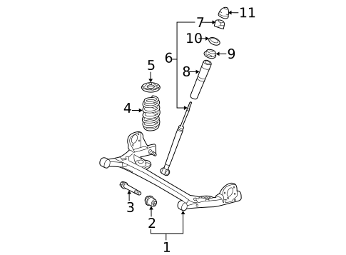 Rear Suspension for 2013 Toyota Sienna #2