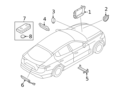 Anti-Theft Components for 2019 Genesis G70 #0