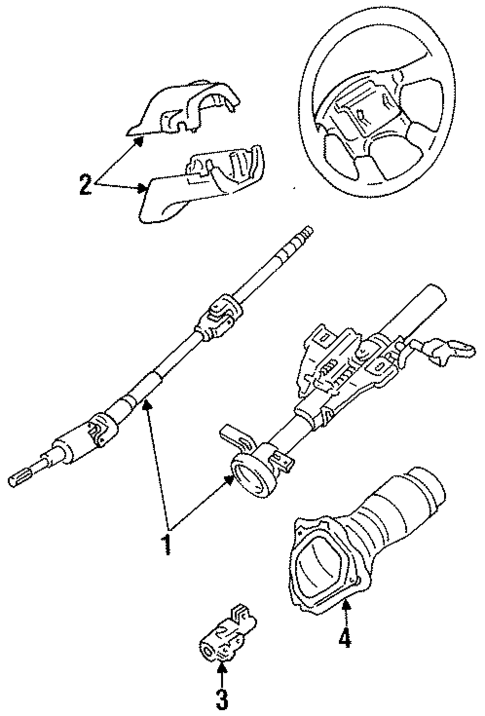 Shroud, Switches & Levers for 1989 Nissan Maxima #0