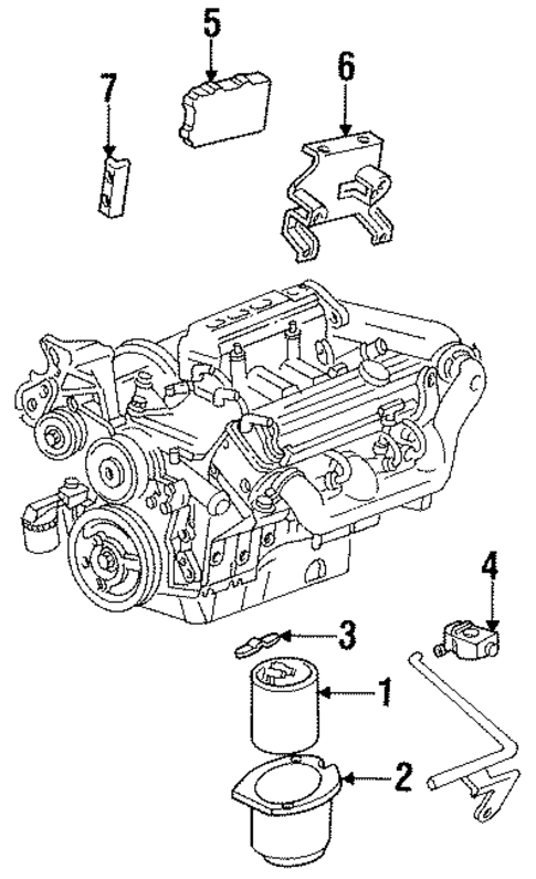Emission Components for 1995 Buick Skylark #0