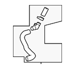 16057F0010 - : Hose Assembly for Lexus: ES250, ES300h Image