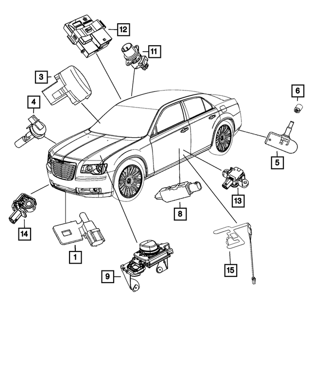 68243482AA - Electrical: Seat Belt Reminder Sensor, Us, Canada, Mexico for Mopar Image