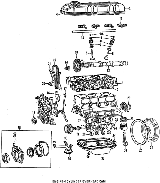 1301135052 - : Piston Ring Set for Toyota Image