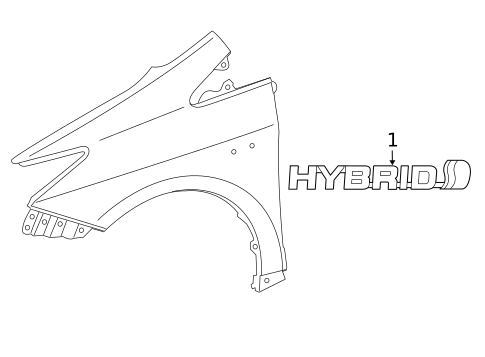 Exterior Trim - Fender for 2016 Toyota Prius V #0