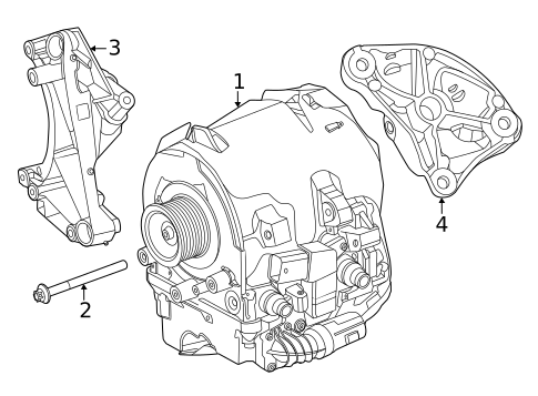 Alternator/Generator & Related Components for 2025 Mercedes-Benz AMG&reg; GT 63 S E Performance #0