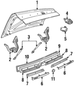 4463100 - Body: Trunk Lid for Mopar Image