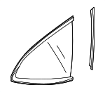 73500TYAA01 - : Quarter Glass for Acura: MDX Image