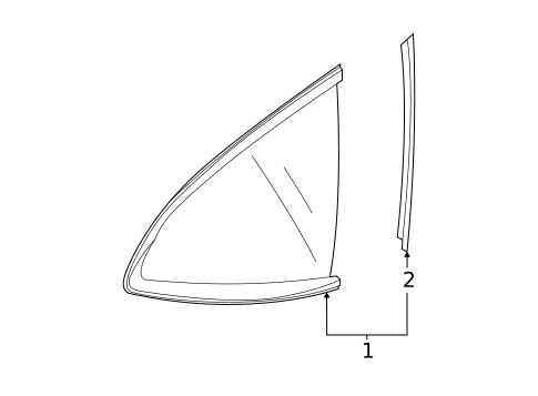 Glass & Hardware for 2023 Acura MDX #0